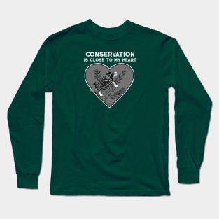 Spotted Turtle Conservation Heart Long Sleeve T-Shirt